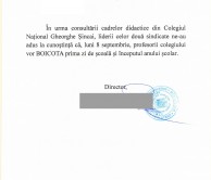 ANUNŢ PENTRU ÎNCEPEREA ANULUI ŞCOLAR